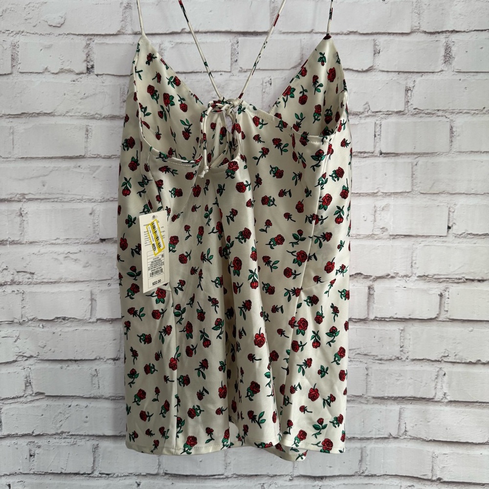 Floral Roses Spaghetti Strap Top - Picture 3 of 5